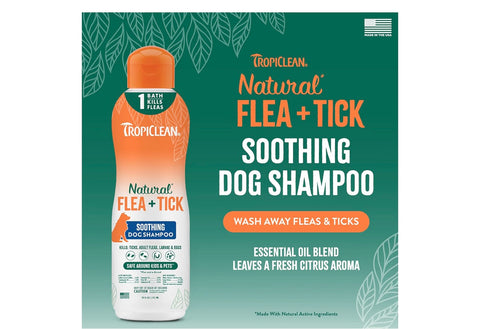 TropiClean Soothing Flea and Tick Shampoo for Dogs, Natural Defense, 20oz
Soothing Formula | Powerful & Natural Defense | For Large & Small Dogs | Made in USA