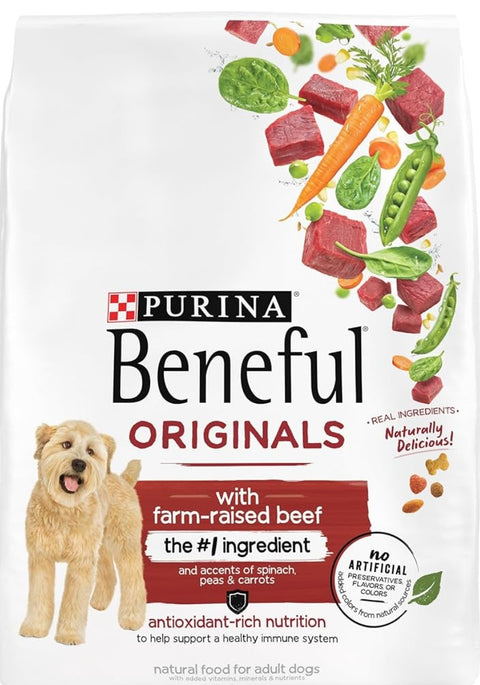 Purina Beneful Originals With Farm-Raised Beef, With Real Meat Dog Food -3.5 lb. Bags