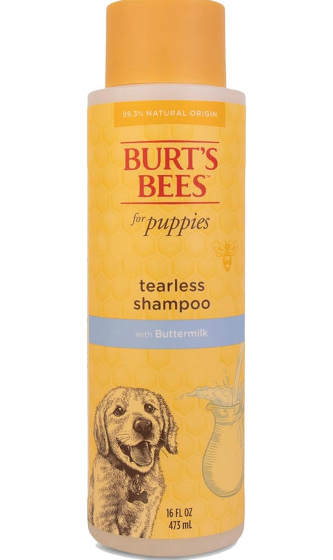 Burt's Bees for Pets Naturally Derived Tearless Puppy Shampoo with Buttermilk - Shampoo for Dogs and Puppies - Puppy Shampoo Gentle on Skin and Fur - Cruelty Free, Made in USA, 16 Ounces