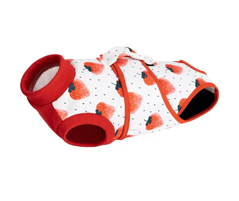 recovery suits for  dogs strawberry