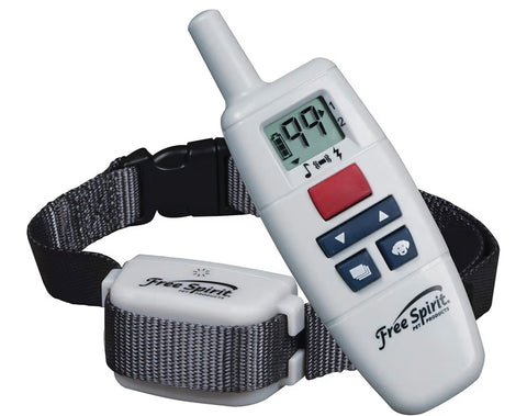 FreeSpirit Dog Training Collar with Remote - Waterproof - Rechargeable - With Tone, Vibration & Static - For Small & Large Dogs