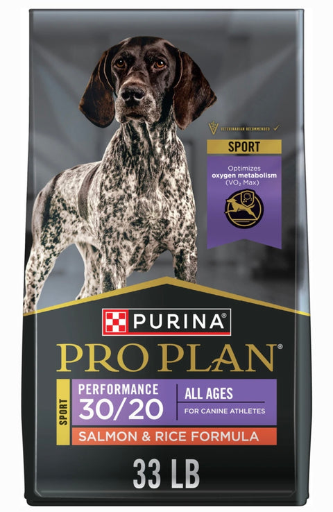 Purina Pro Plan Sport Performance All Life Stages High-Protein 30/20 Salmon & Rice Formula Dry Dog Food, 33-lb bag