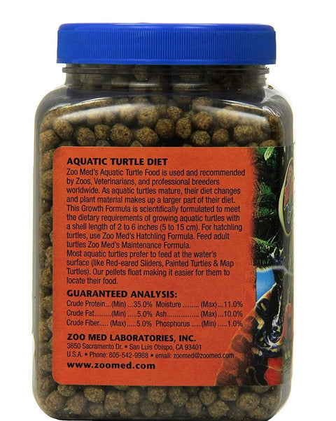 Zoo Med Natural Aquatic Turtle Food Growth Formula 7.5oz