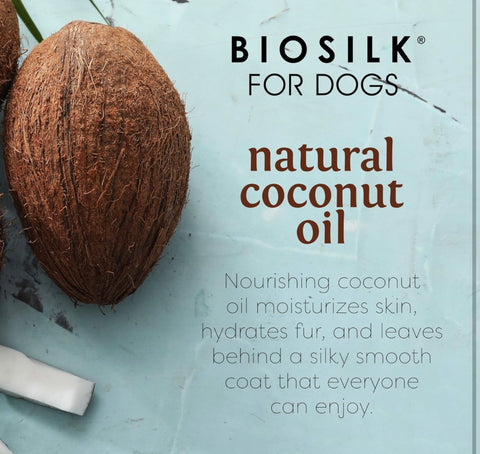 BioSilk for Dogs Silk Therapy Shampoo with Natural Coconut Oil