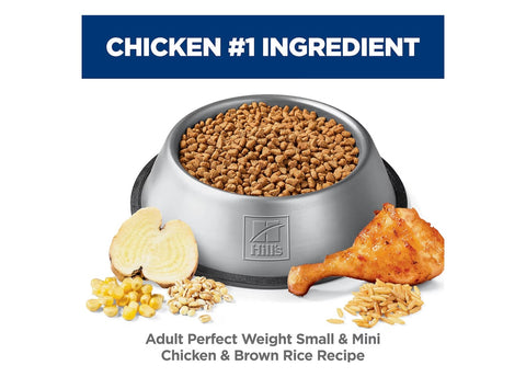 Hill's Science Diet Adult Perfect Weight Small & Mini Dry Dog Food, Chicken, 12.5 lb. Bag