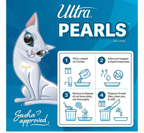 Ultra Pearls Unscented Premium Non-Clumping Cat Litter, 5-lb Bag