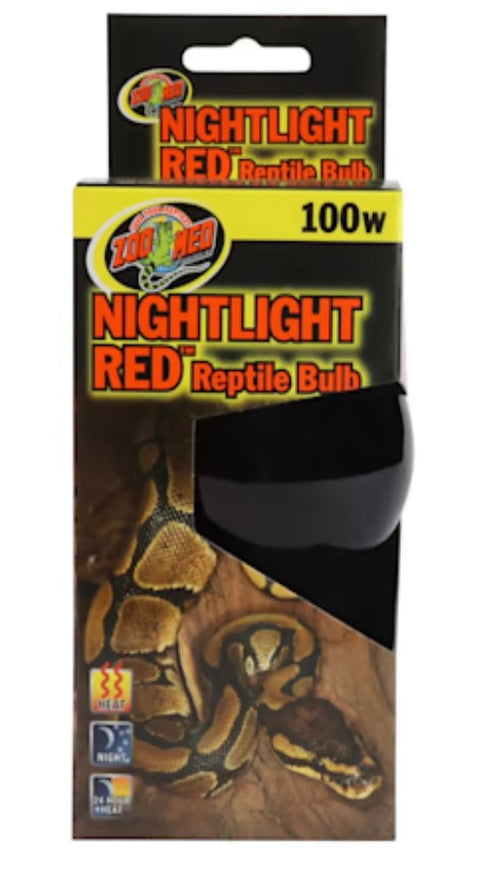 Zoo Med Nightlight Red Reptile Bulb, 100 Watts