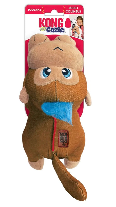 KONG Cozie Ultra Monkey Dog Toy, Medium, Brown