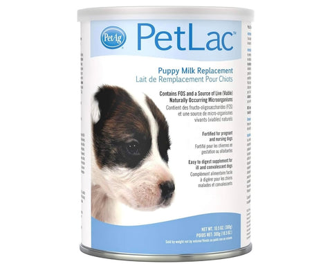 Pet-Ag PetLac Powder for Puppies - 10.5 oz - Puppy Milk Replacement Powder for Puppies Newborn to Six Weeks Old - Easy to Digest