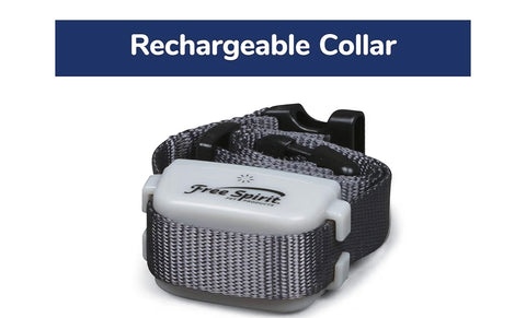FreeSpirit Dog Training Collar with Remote - Waterproof - Rechargeable - With Tone, Vibration & Static - For Small & Large Dogs