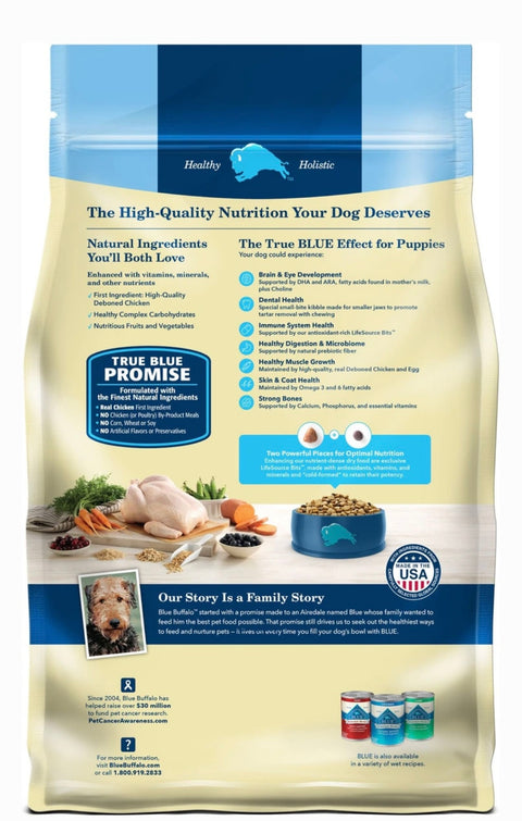 Blue Buffalo Life Protection Formula Puppy Chicken & Brown Rice Recipe Dry Dog Food, 5-lb bag