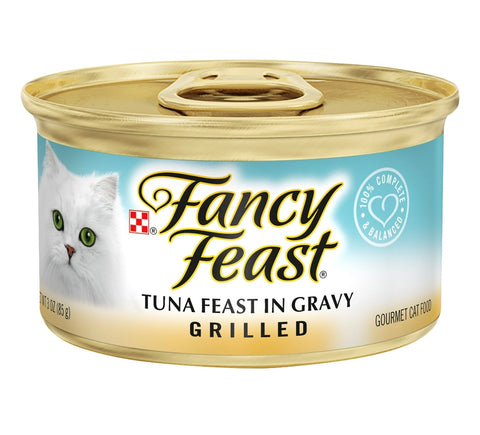 Purina Fancy Feast Gravy Wet Cat Food for Adult Cats, High Protein Soft Tuna, 3 oz Can