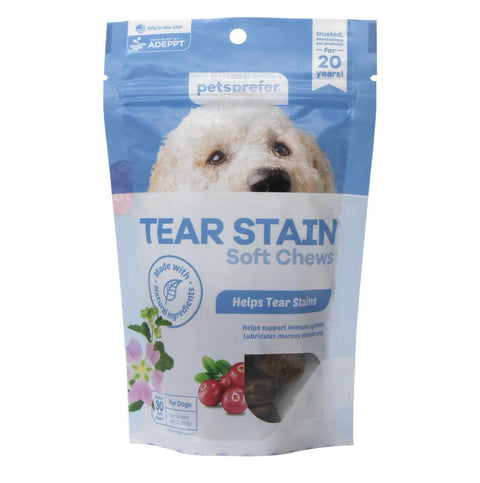 PetsPrefer Tear Stain Removal Pork Flavor Soft Chew Dog 30ct