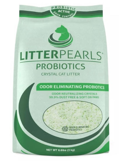 Litter Pearls Odor Eliminating Probiotics Dust Free Cat Litter (6.6 lb)