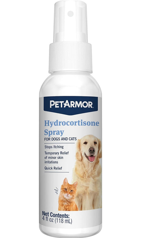 PetArmor Hydrocortisone Spray for Dogs & Cats, 4 oz