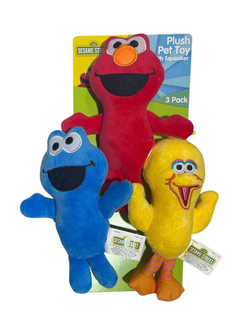 sesame stree 3 pack squeakers