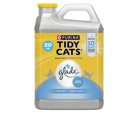 Purina Tidy Cats Clumping Multi Cat Litter, Glade Clear Springs - 20 lb. Jug