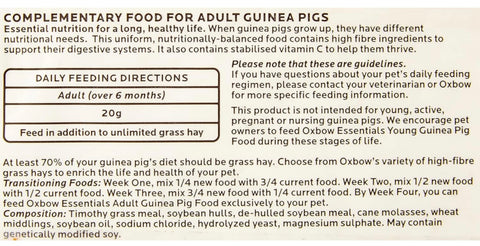 Oxbow Essentials Adult Guinea Pig Food - 5 lb.