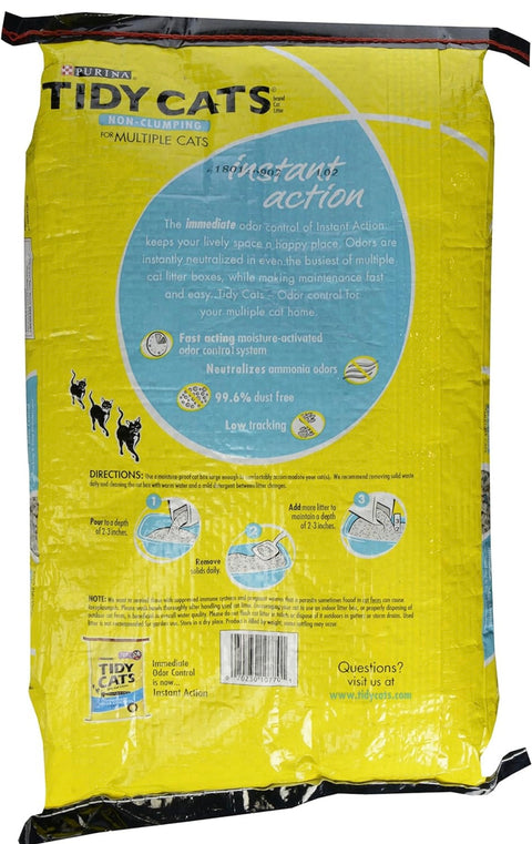 Purina Tidy Cats Instant Action for Multiple Cats Non-Clumping Cat Litter - 20 lb. Bag