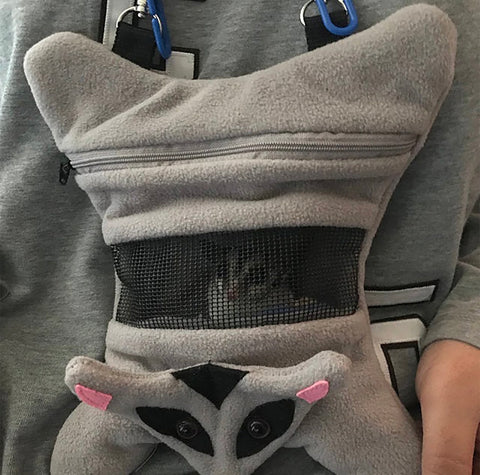 glider bonding pouch with window and straps
