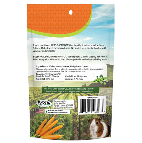 exotic nutrition PEAS & CARROTS 8 OZ.