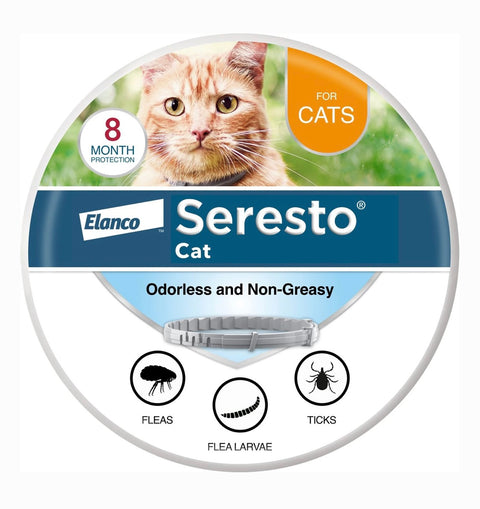 Seresto Flea & Tick Collar for Cats, 1 Collar (8-mos. supply)
