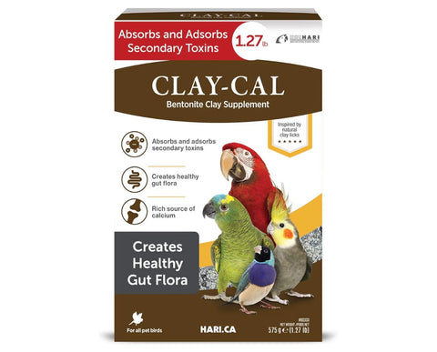 Hagen Clay-Cal Bentonite Clay Supplement for All Birds, Absorbs Toxins, Helps Gut Flora and Source of Calicum, 1.27 lb Bag