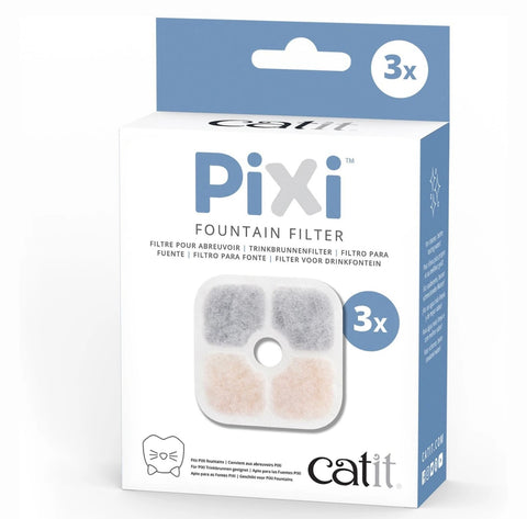 Catit Pixi Cartridge Cat Fountain Filter, 3 count
