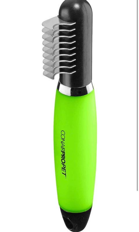 CONAIRPROPET Dog Brush for Shedding, Ideal for Pets with 2" Coats Rake to Help Reduce Heavy Undercoat