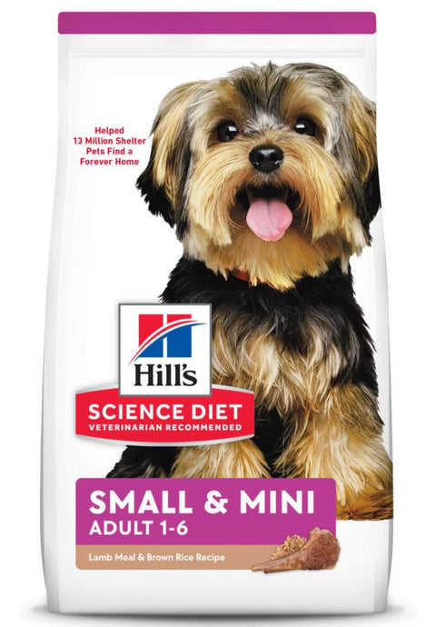 Hill's Science Diet Adult Small & Mini Lamb Meal & Rice Recipe Dry Dog Food 15.5 lbs