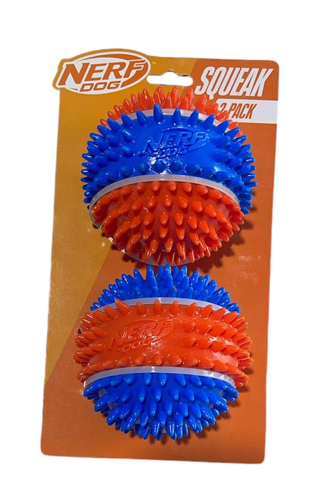 nerf dog squeak 2 pack