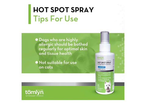Tomlyn Allercaine Hot Spot Spray for Dogs, 4oz