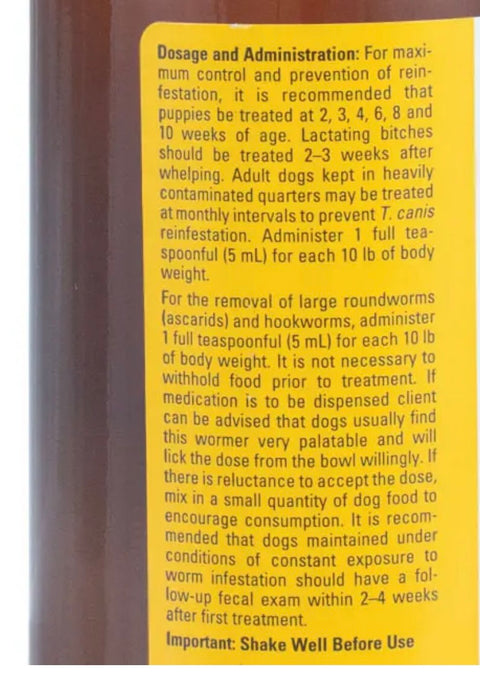nemex-2 dog wormer 16 fl oz 473 ml