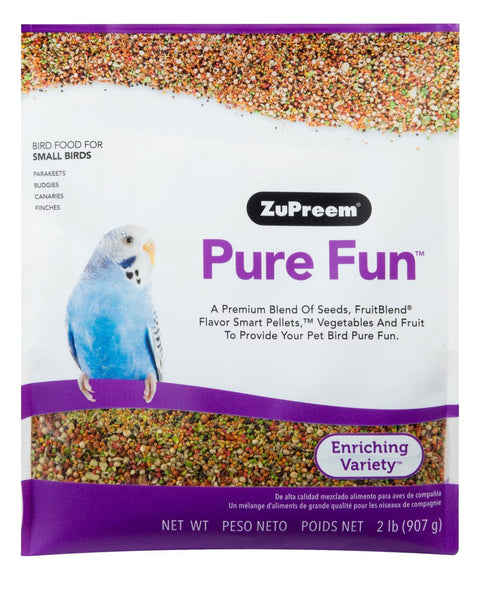 ZuPreem Pure Fun Small Bird Food, 2-lb bag