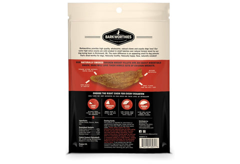 Barkworthies USA Hickory Smoked Chicken Jerky - 4 oz (Pack of 1) - All-Natural, Smoky Aroma, High-Protein, Real Poultry, Premium Snack