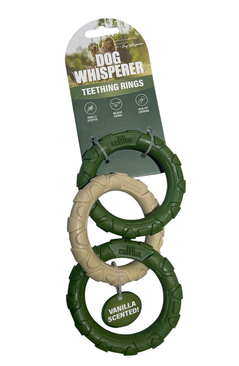 dog whisperer teething rings vanilla scented