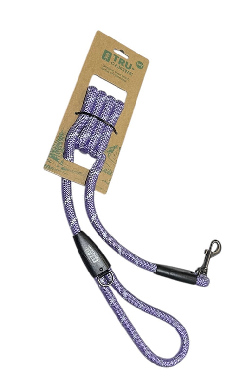 tru canine climbing rope leash reflective stitching 5 f long
