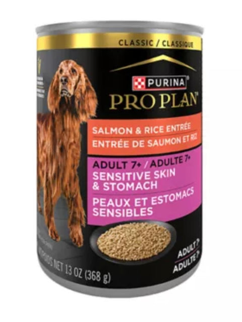 Purina Pro Plan Sensitive Skin & Stomach Adult Wet Dog Food - Classic, Salmon & Rice, 13 oz