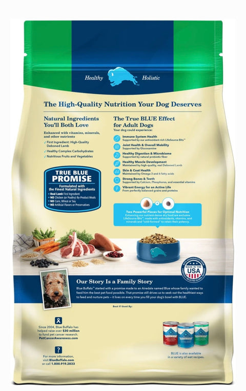 Blue Buffalo Life Protection Formula Adult Lamb & Brown Rice Recipe Dry Dog Food, 5-lb bag
