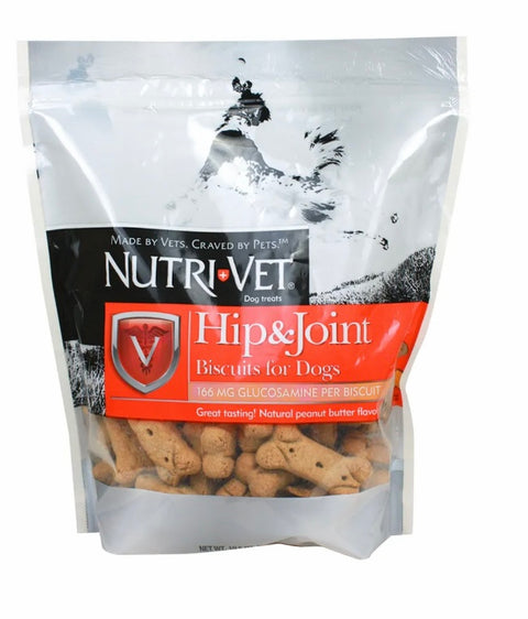 Nutri-Vet 166 mg Glucosamine Hip & Joint Biscuits for Dogs