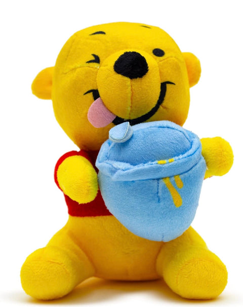 Buckle-Down Disney Dog Toy, Winnie The Pooh Winking Hunny Pot Sitting Pose Pet Toy, Plush