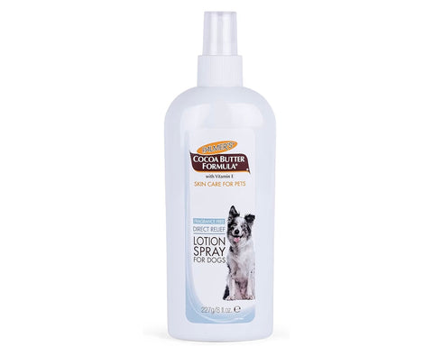 Palmer's for Pets Cocoa Butter Formula Direct Relief Lotion Spray for Dogs with Vitamin E | Fragrance Free Dog Lotion for Dry Itchy Skin Spray On Lotion for Dogs - 8 oz