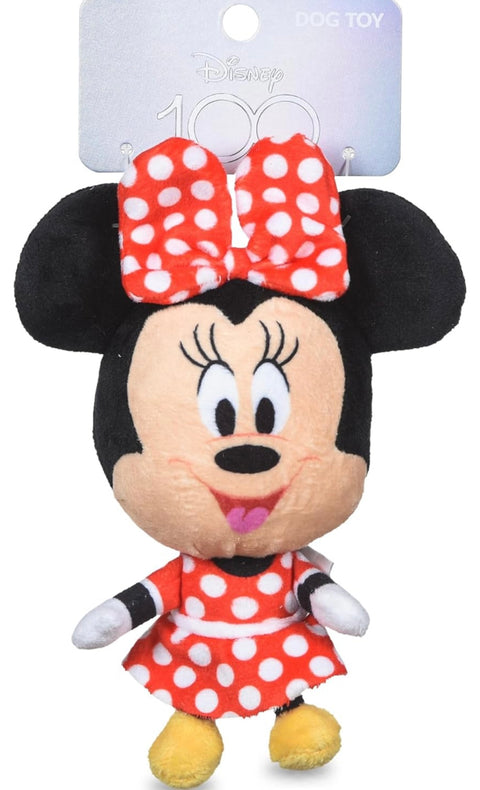 Minnie Mouse Plush Squeaky Dog Toy 6in | Disney Dog Toys | Plush Squeaker Toy for Dogs Inspired by Minnie Mouse, Disney Mickey and Friends