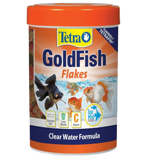 Tetra Goldfish Flakes, Nutritionally Balanced Diet For Aquarium Fish, Vitamin C Enriched Flakes, 0.42 oz
