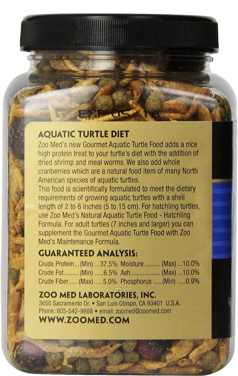 Zoo Med Gourmet Aquatic Turtle Food, 6 oz.