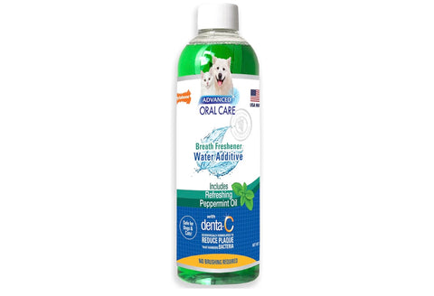 Nylabone Advanced Oral Care Pet Dental Water Additive, Liquid Tartar Remover & Breath Freshener for Dogs, Dog Teeth-Cleaning, Peppermint Flavor, 16 oz.