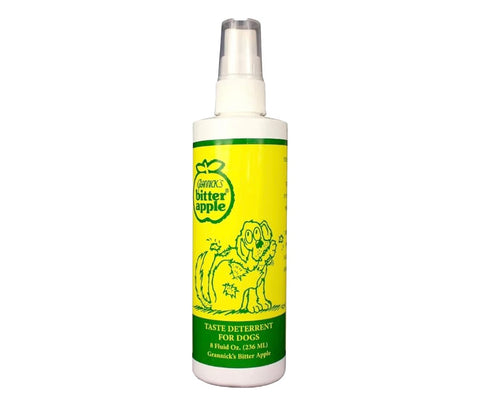 Grannick's Bitter Apple Taste Deterrent Spray Bottle for Dogs, 8 Ounces, Single