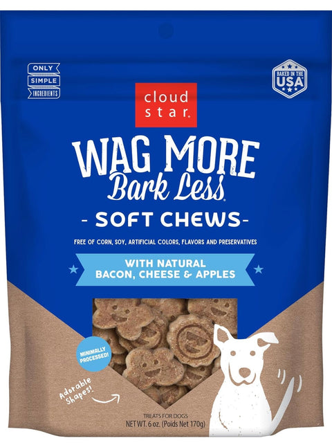 Cloud Star WagCloud Star Wag More Bark Less Original Soft & Chewy Dog Treats, Corn & Soy Free, Baked in USA More Bark Less Original Soft & Chewy Dog Treats, 6oz