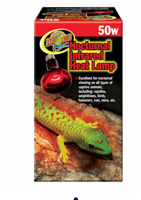 Zoo Med Nocturnal Infrared Heat Lamp, 50 Watts