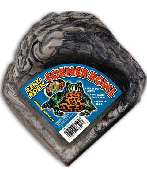 Zoo Med Reptile Rock Corner Water Dish, Small